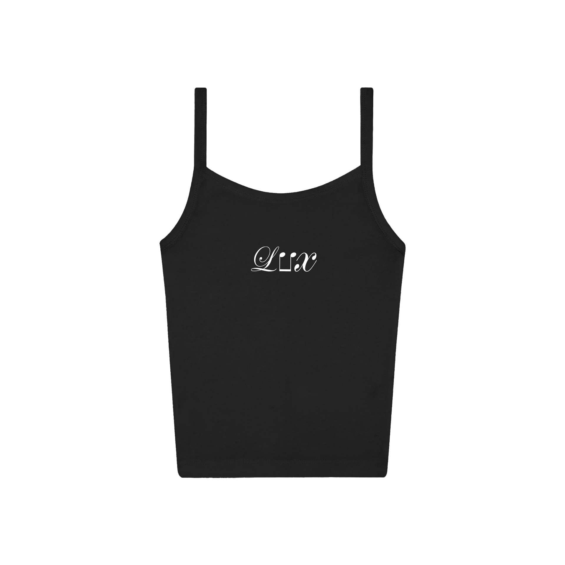 LUX-MUSICNOTE-TANK-BLACK-FRONT LUX-MUSICNOTE-TANK-BLACK-FRONT