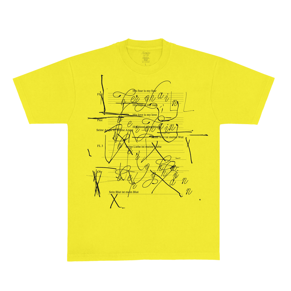 Music Notes Yellow Tee