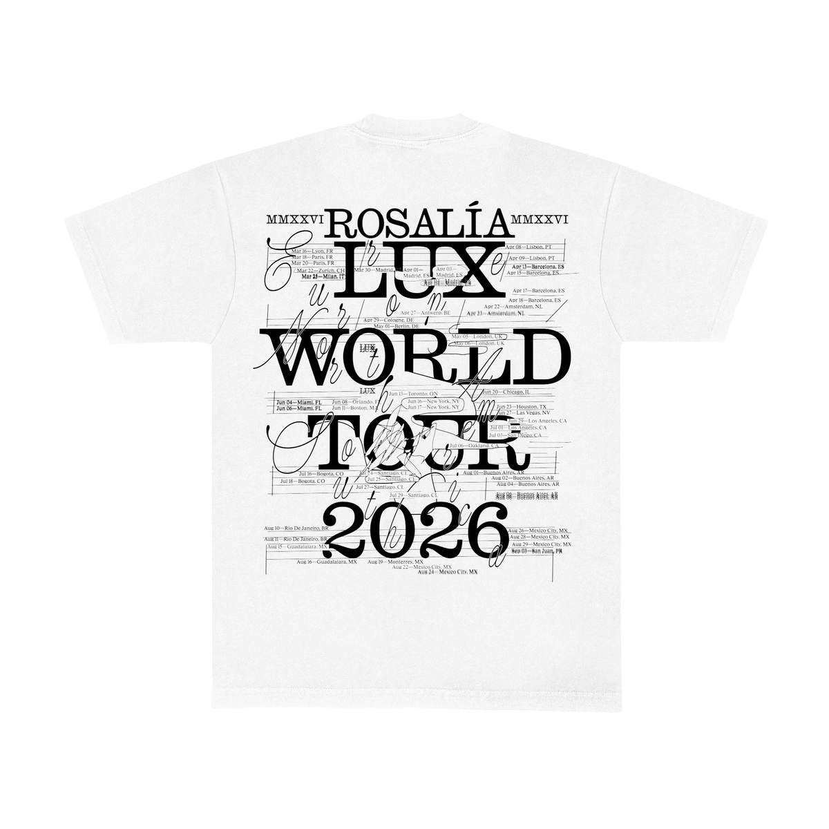 LUX World Tour Boston Event Tee